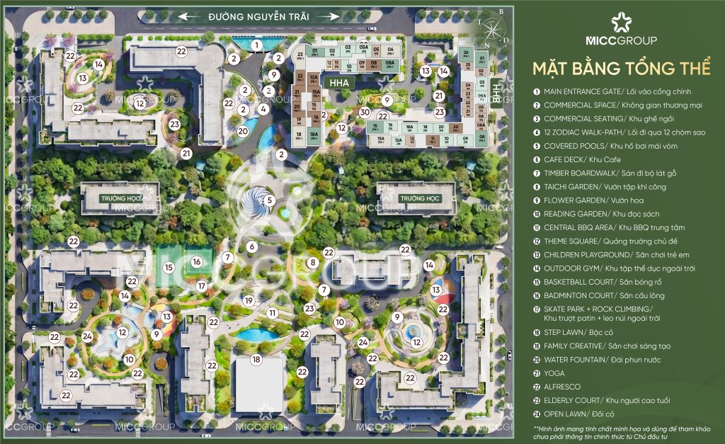 Mặt bằng tổng thể dự án Cao Xà Lá